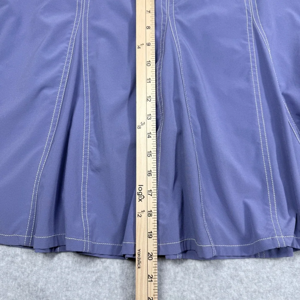 Athleta Skort Women 8 Purple Excellent Pleated Activewear Contrast Stitching - Picture 11 of 12
